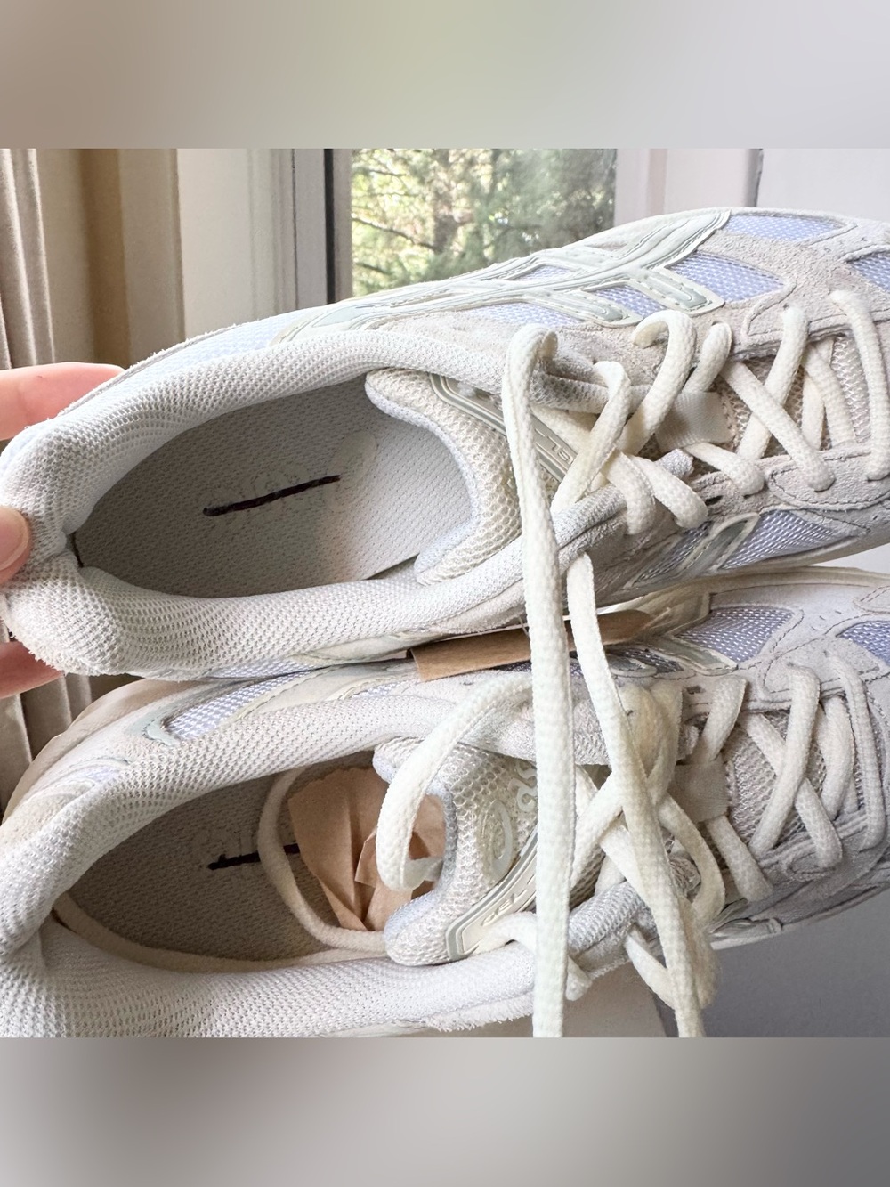 NWT ASICS Gel-1130 Sneakers in White Birch Womens Size 10.5 - Picture 8 of 12